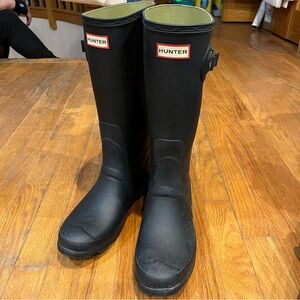 Hunter Women's Original Tall Rain Boots Black Size 9M